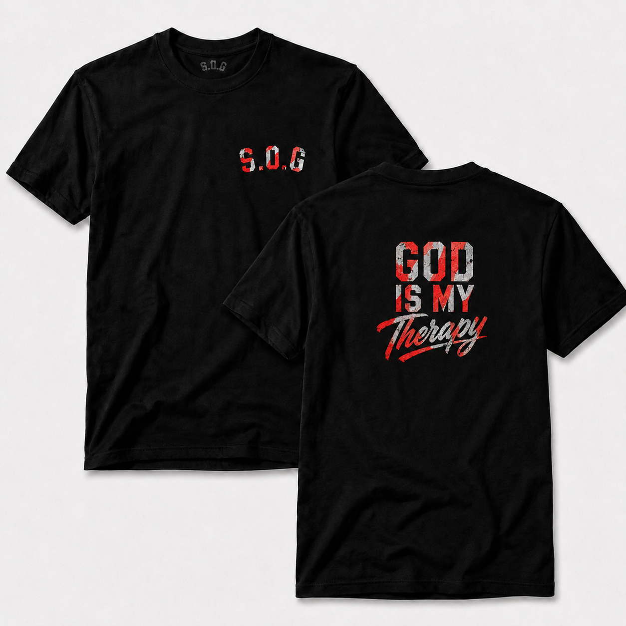 God is my therapy t-shirt