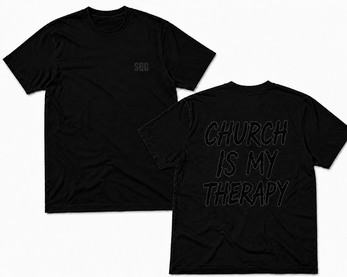 CHURCH IS MY THERAPY T-SHIRT